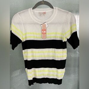 GB Girls short-sleeved top with a striped pattern